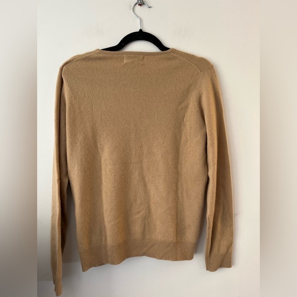 Sutton Studio Cashmere Only at Bloomingdale’s Vintage Tan Sweater Cardigan - Picture 6 of 7